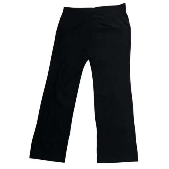 Eileen Fisher Woman Lighweight Pull On Pants Black Viscose Stretch Sz 1X - Picture 1 of 4